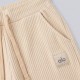 Ribbed Cropped Tank Top & Wide-Leg Drawstring Pants Two-Piece Set
