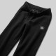 Ribbed Knit Cropped Zip Hoodie & Relaxed Joggers Set Black Ribbed Knit Cropped Zip Hoodie & Relaxed Joggers Set Black