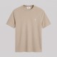 Beige Textured Ami de Coeur T-Shirt 