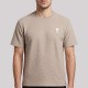 Beige Textured Ami de Coeur T-Shirt 