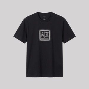 Half Sleeves Geometrical Seersucker T-Shirt