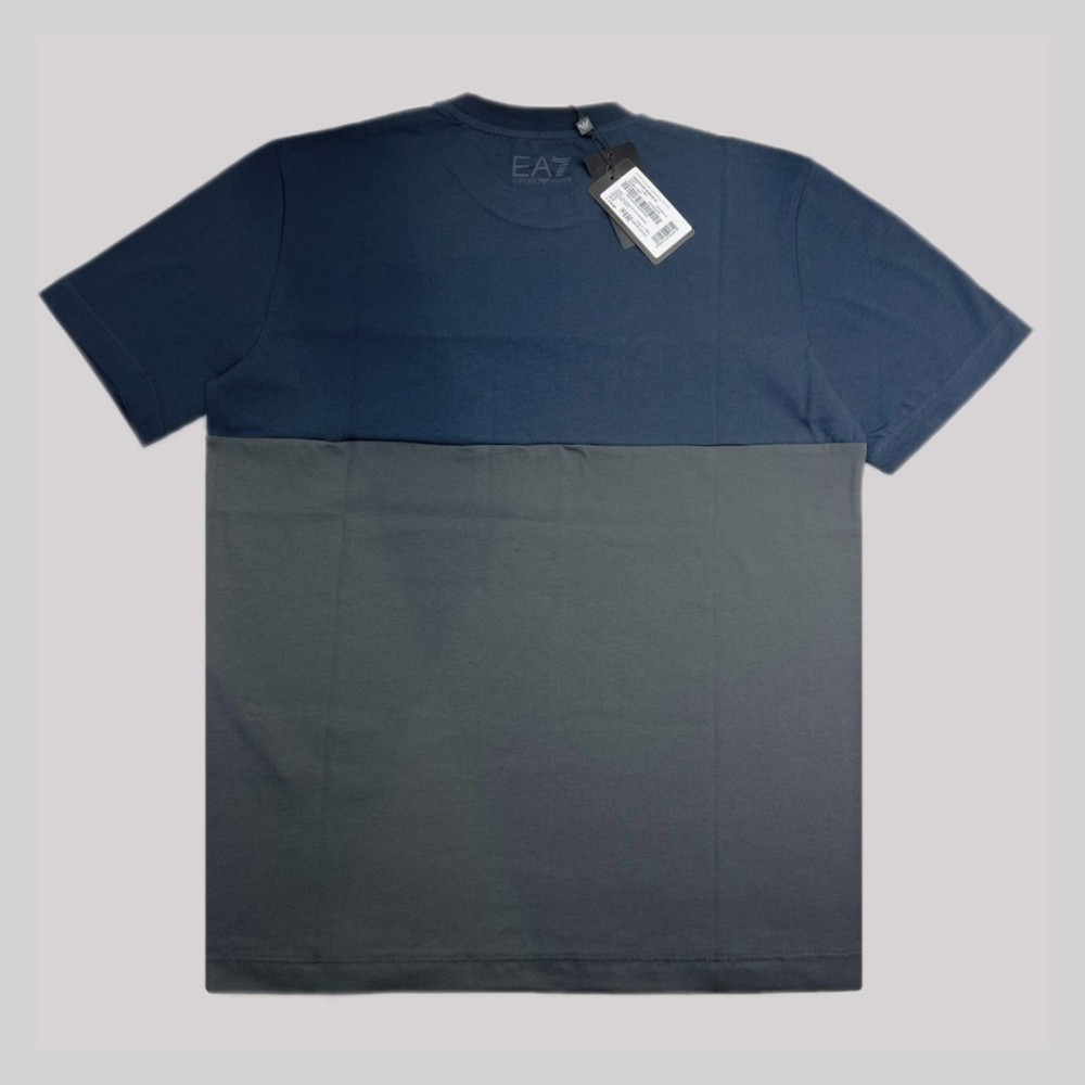 Athletic Colour Block Cotton Blend Crew Neck T-Shirt Athletic Colour Block Cotton Blend Crew Neck T-Shirt