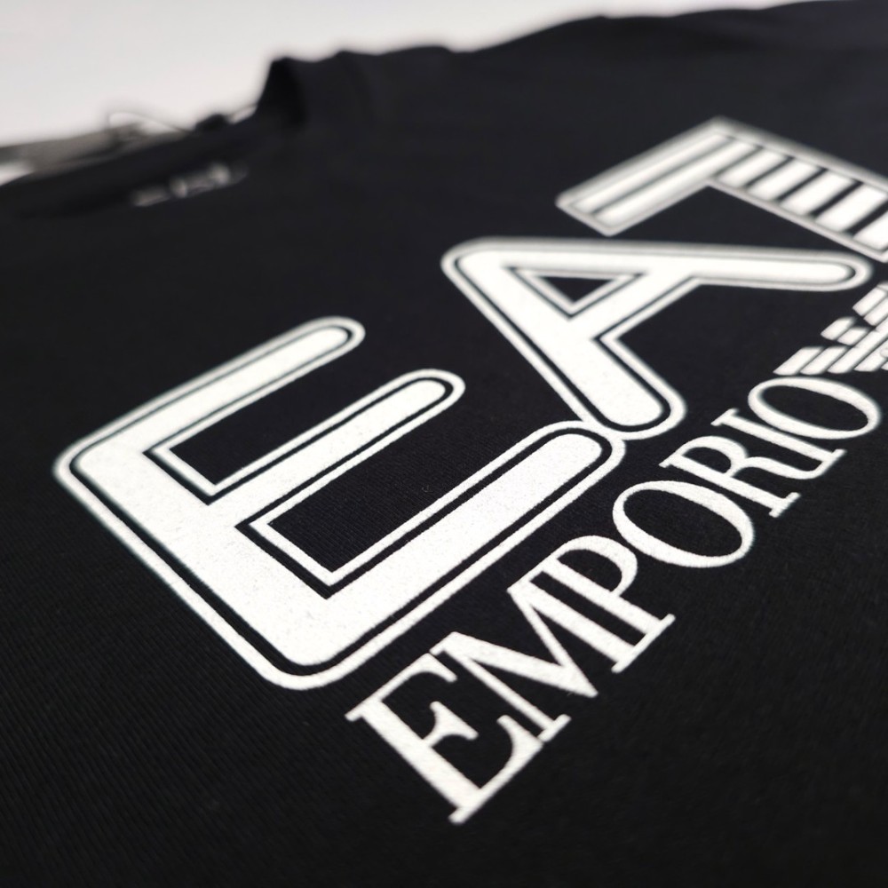 Logo-Printer Cotton T-shirt Black Logo-Printer Cotton T-shirt Black