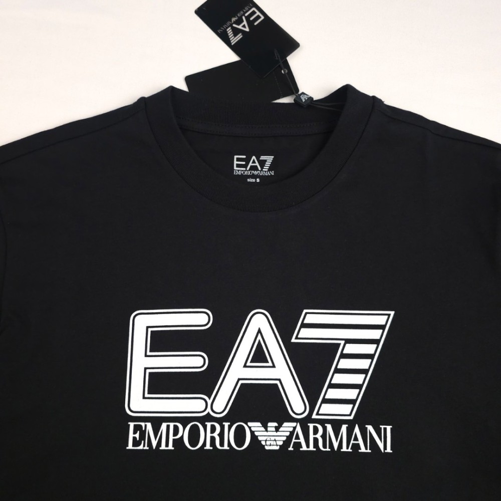 Logo-Printer Cotton T-shirt Black Logo-Printer Cotton T-shirt Black