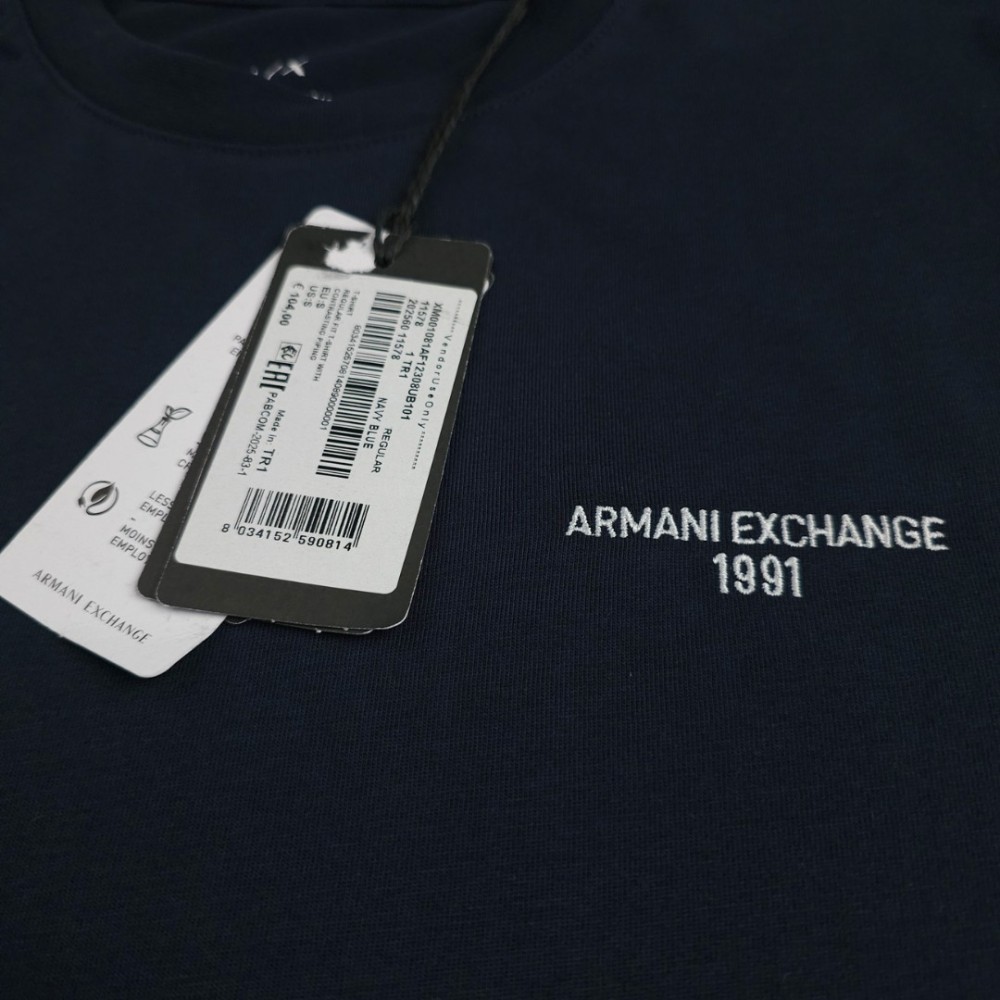 Exchange Short Sleeve Logo Navy T-Shirt