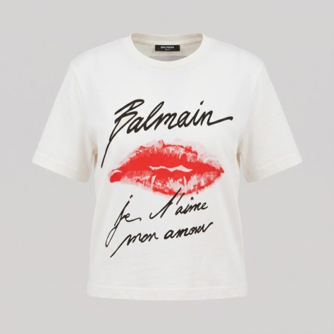 Women Kiss-Print Short-Sleeve T-Shirt