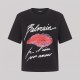 Women Kiss-Print Short-Sleeve T-Shirt Black