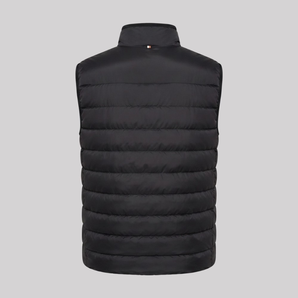 Quilted Water-Repellent Vest Black Quilted Water-Repellent Vest Black