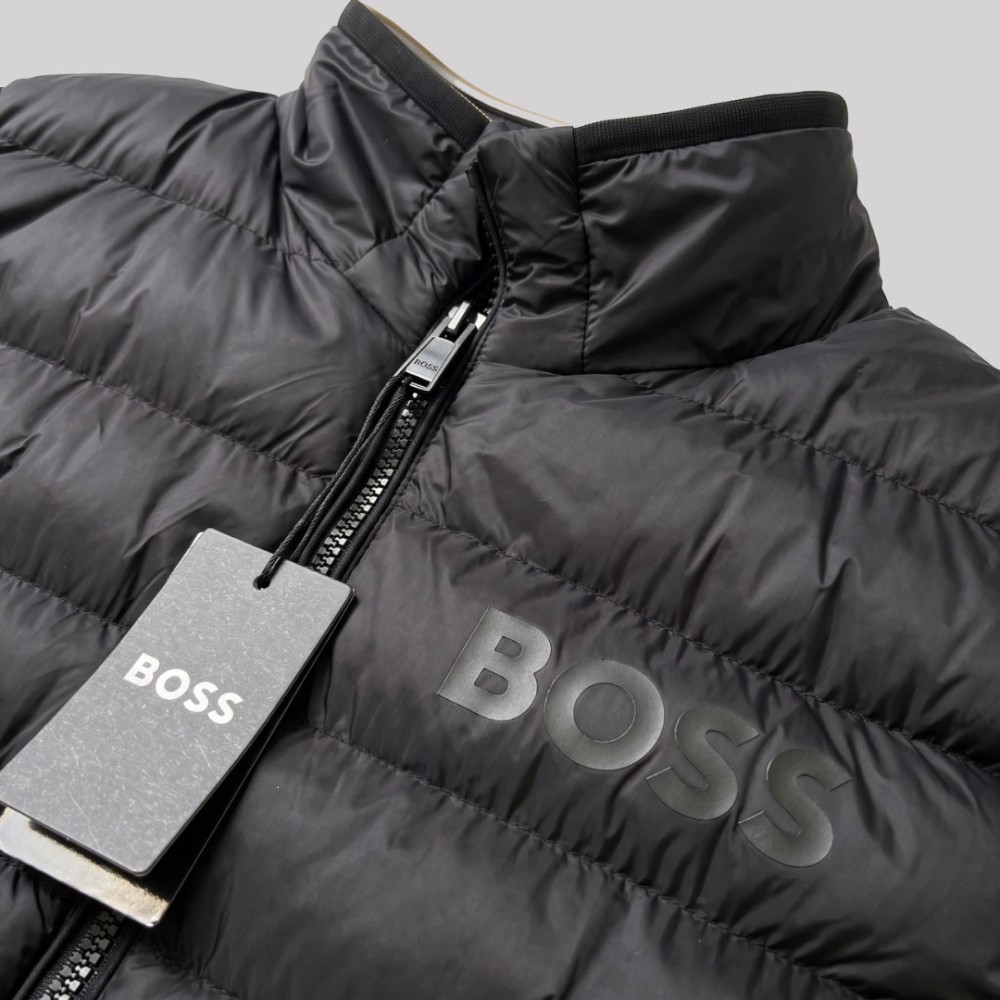 Quilted Water-Repellent Vest Black Quilted Water-Repellent Vest Black