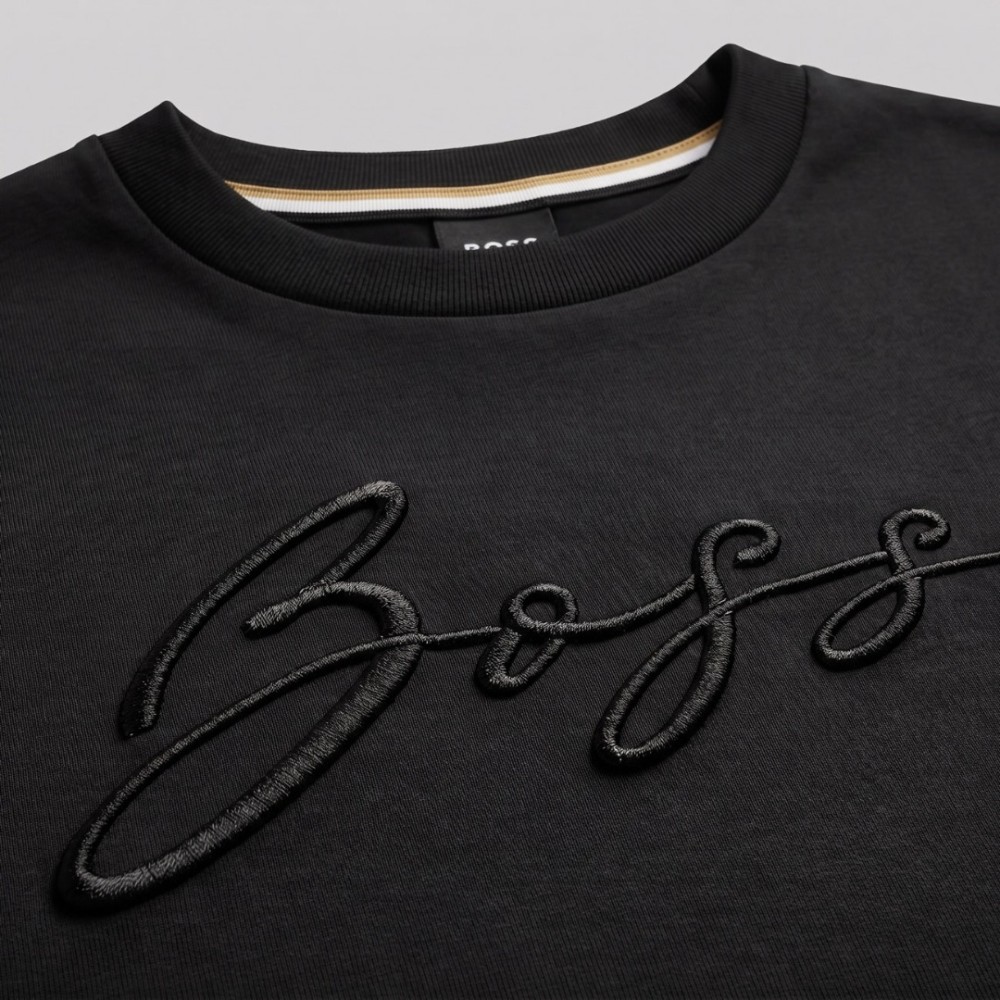 Normal-Fit Embroidered T-shirt In Cotton Normal-Fit Embroidered T-shirt In Cotton