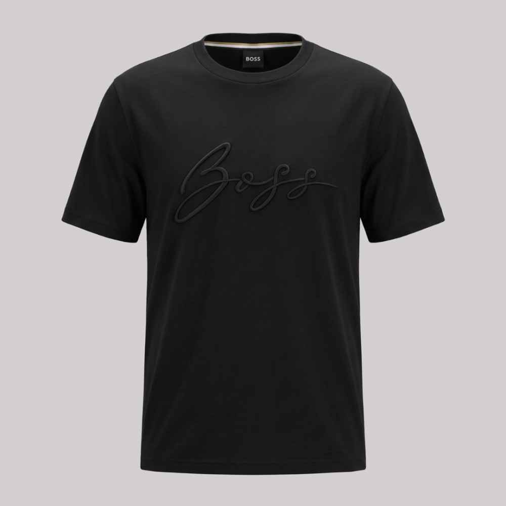 Normal-Fit Embroidered T-shirt In Cotton Normal-Fit Embroidered T-shirt In Cotton