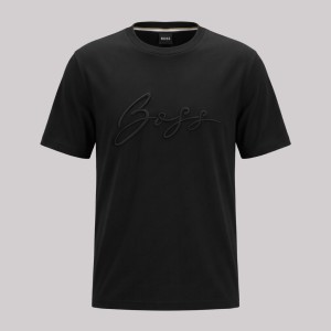 Normal-Fit Embroidered T-shirt In Cotton