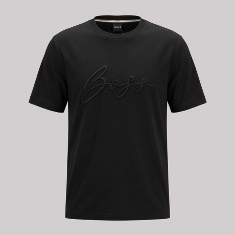 Normal-Fit Embroidered T-shirt In Cotton