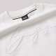 Normal-Fit Embroidered White T-Shirt