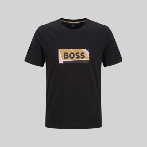 Graphic Logo-Print Black