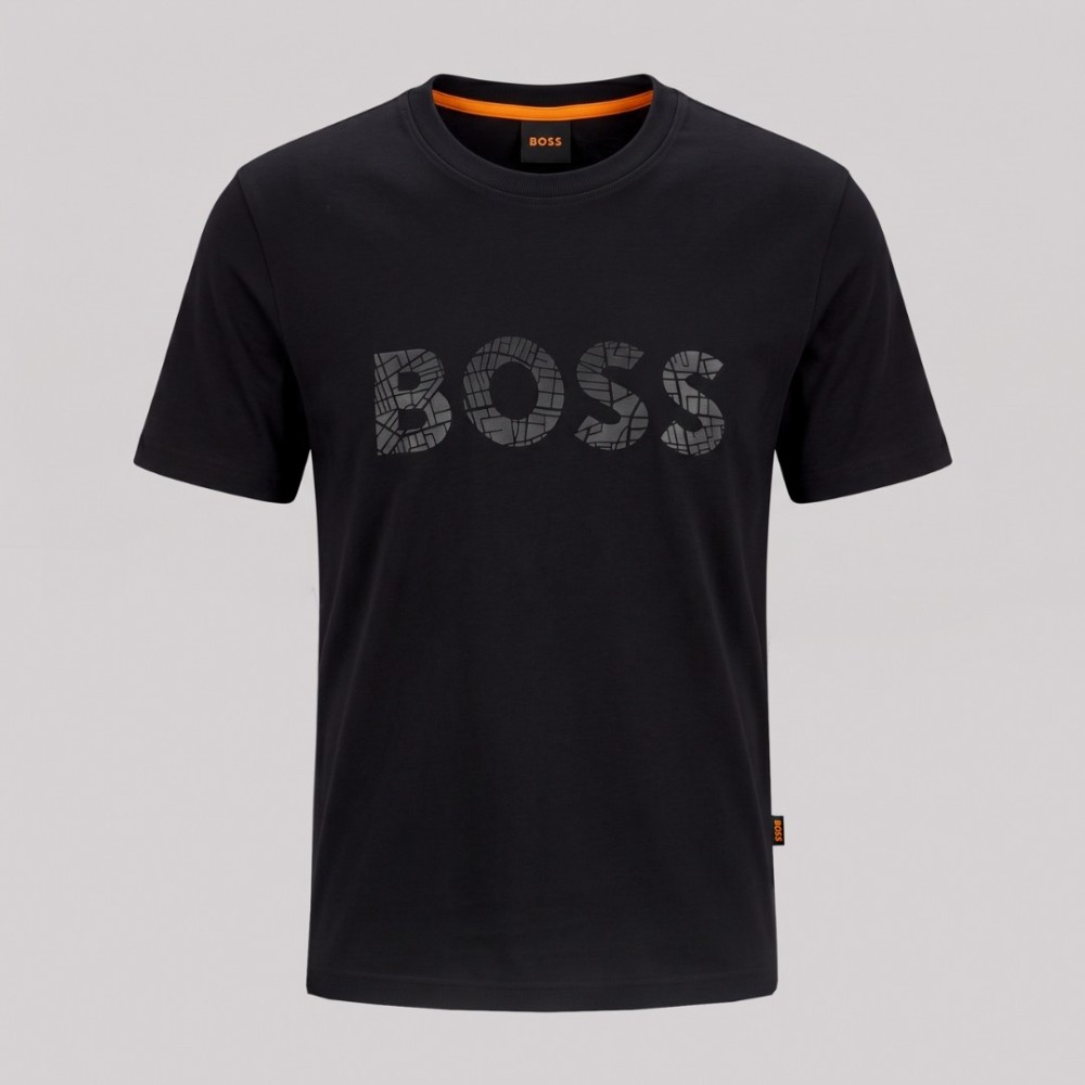 Signature Marble Logo T-Shirt Black