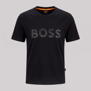 Signature Marble Logo T-Shirt Black