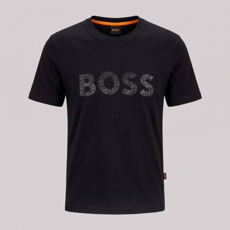 Signature Marble Logo T-Shirt Black
