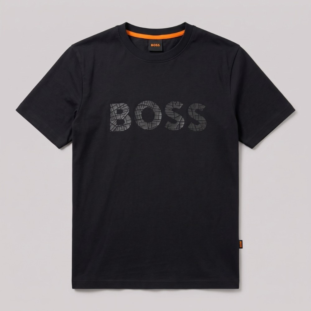 Signature Marble Logo T-Shirt Black