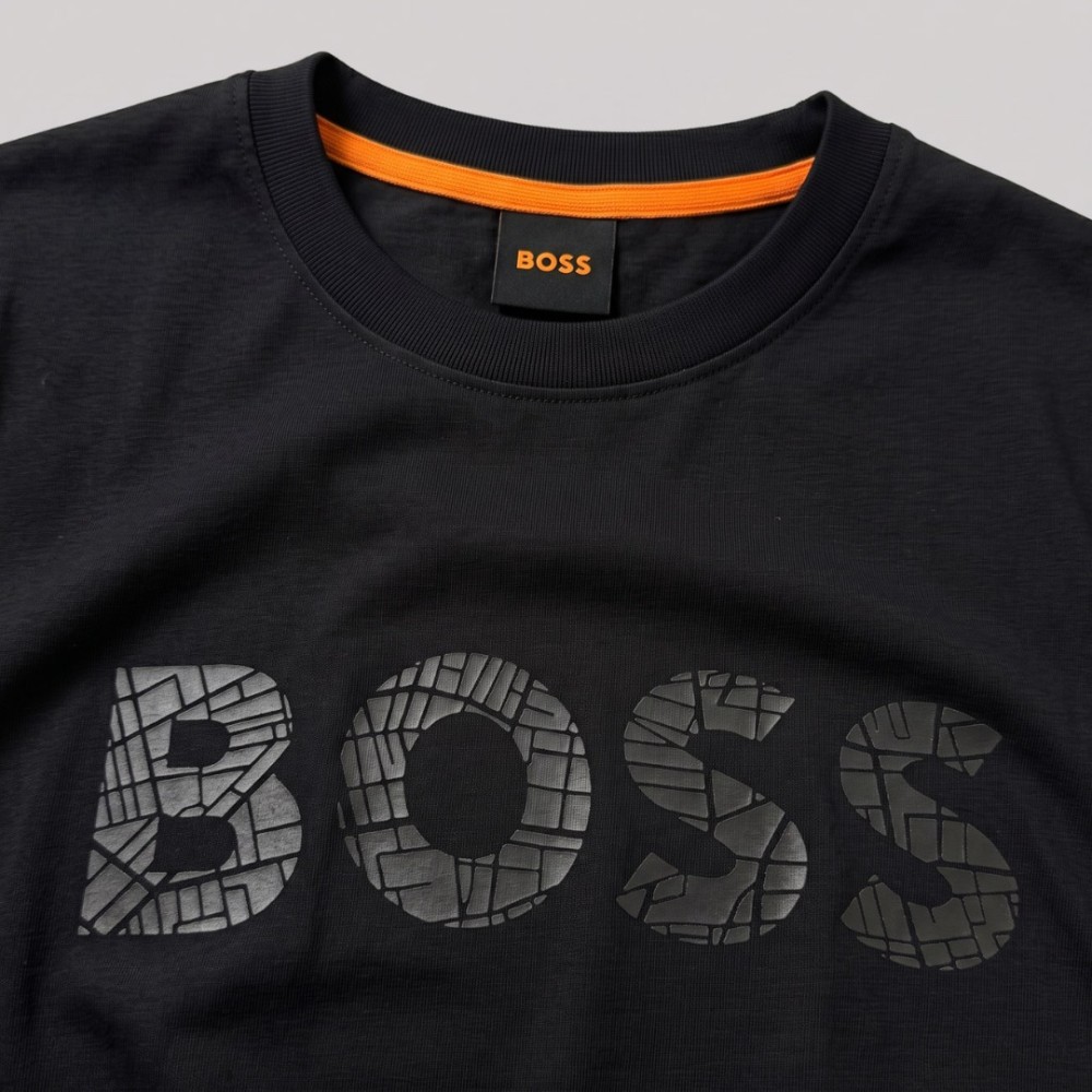 Signature Marble Logo T-Shirt Black
