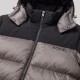 Urban Contrast Two-Tone Hooded Puffer Jacket Urban Contrast Two-Tone Hooded Puffer Jacket
