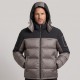 Urban Contrast Two-Tone Hooded Puffer Jacket Urban Contrast Two-Tone Hooded Puffer Jacket