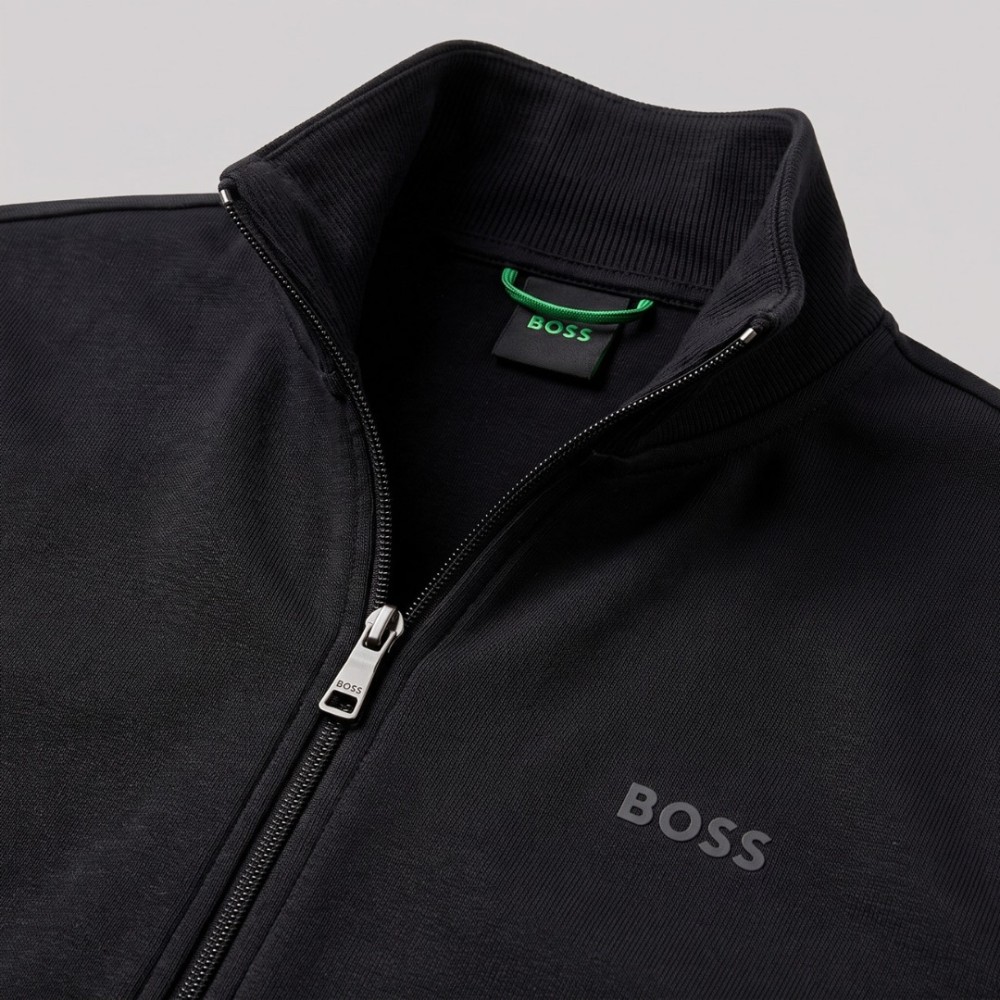 BOSS Sandwich Printed Logo Tracksuit in Black