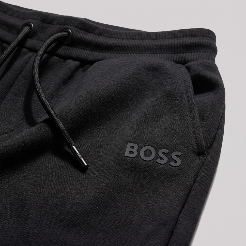 BOSS Sandwich Printed Logo Tracksuit in Black