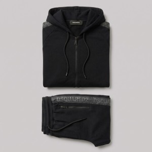 Cotton Sweat Suit With Stripe