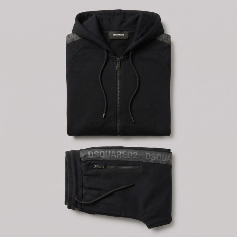Cotton Sweat Suit With Stripe