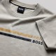 Double Stripe Logo T-Shirt in Light Beige 