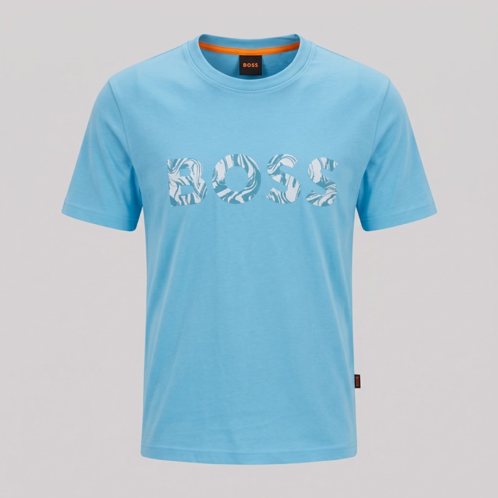 Signature Marble Logo T-Shirt Sky Blue Signature Marble Logo T-Shirt Sky Blue