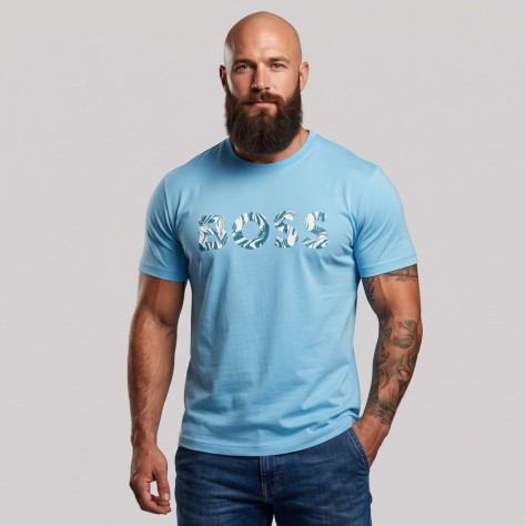Signature Marble Logo T-Shirt Sky Blue Signature Marble Logo T-Shirt Sky Blue