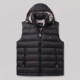 Signature Quilted Hooded Black Puffer Vest Signature Quilted Hooded Black Puffer Vest