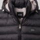 Signature Quilted Hooded Black Puffer Vest Signature Quilted Hooded Black Puffer Vest