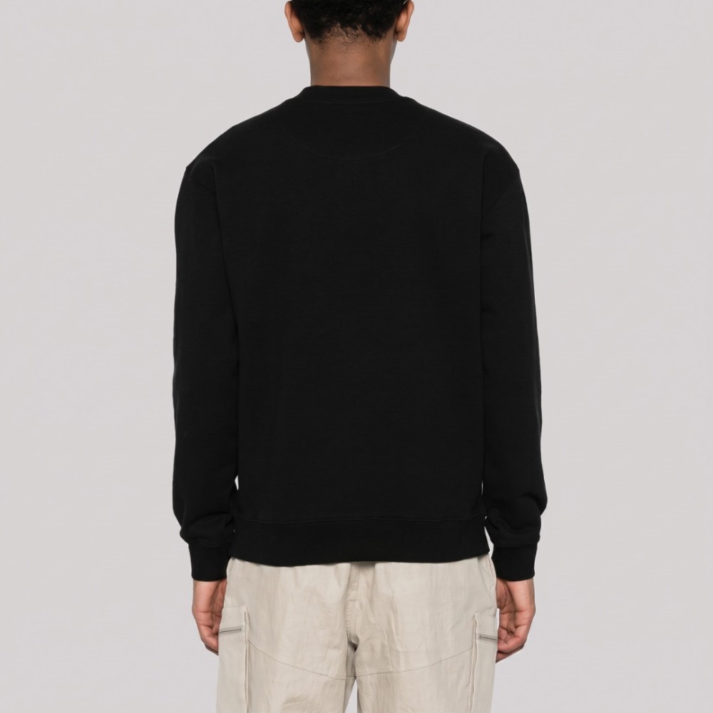 Logo-Patch Sweater Black