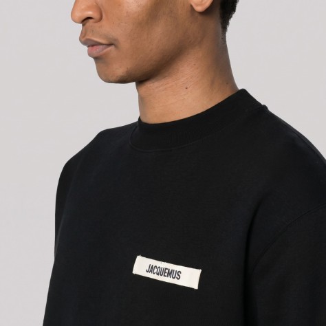 Logo-Patch Sweater Black