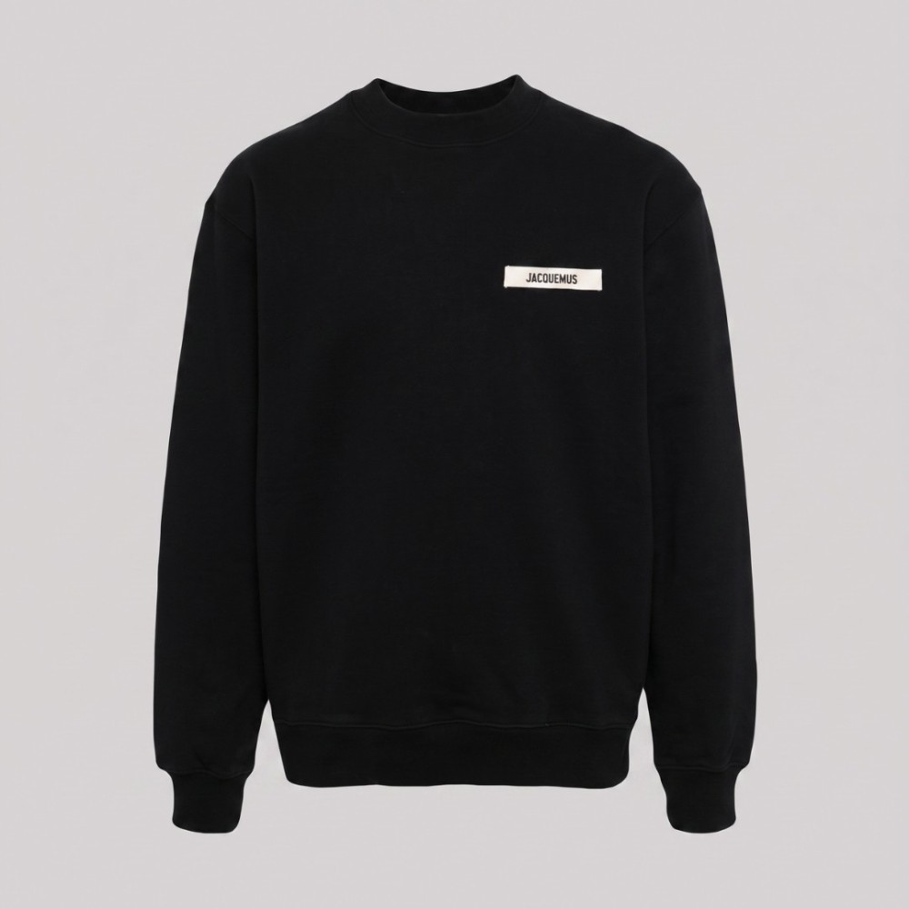 Logo-Patch Sweater Black