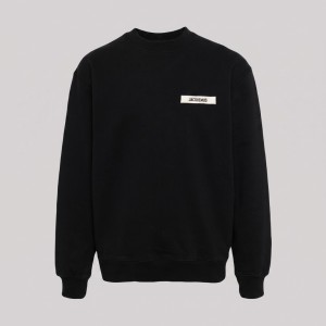Logo-Patch Sweater Black