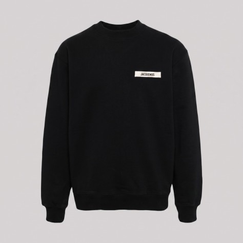 Logo-Patch Sweater Black