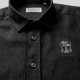 Black Linen Button-Down Shirt Black Linen Button-Down Shirt