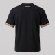 Check Trim Cotton T-Shirt Black Check Trim Cotton T-Shirt Black