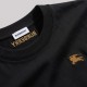 Check Trim Cotton T-Shirt Black Check Trim Cotton T-Shirt Black
