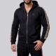 Vintage Check Panel Tracksuit Black Two-Piece Designer Tracksuit