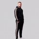 Vintage Check Panel Tracksuit Black Two-Piece Designer Tracksuit
