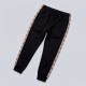Vintage Check Panel Tracksuit Black Two-Piece Designer Tracksuit