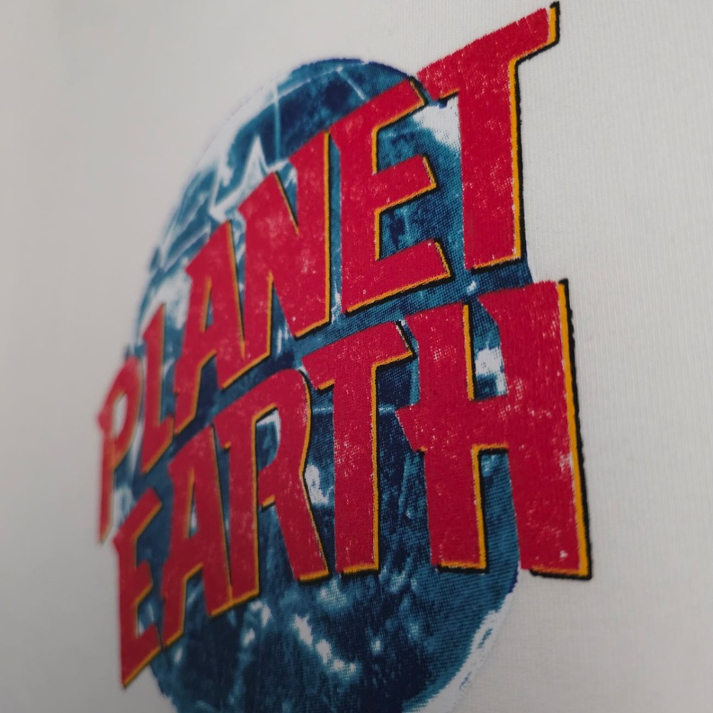 Planet Earth White Oversize T-Shirt