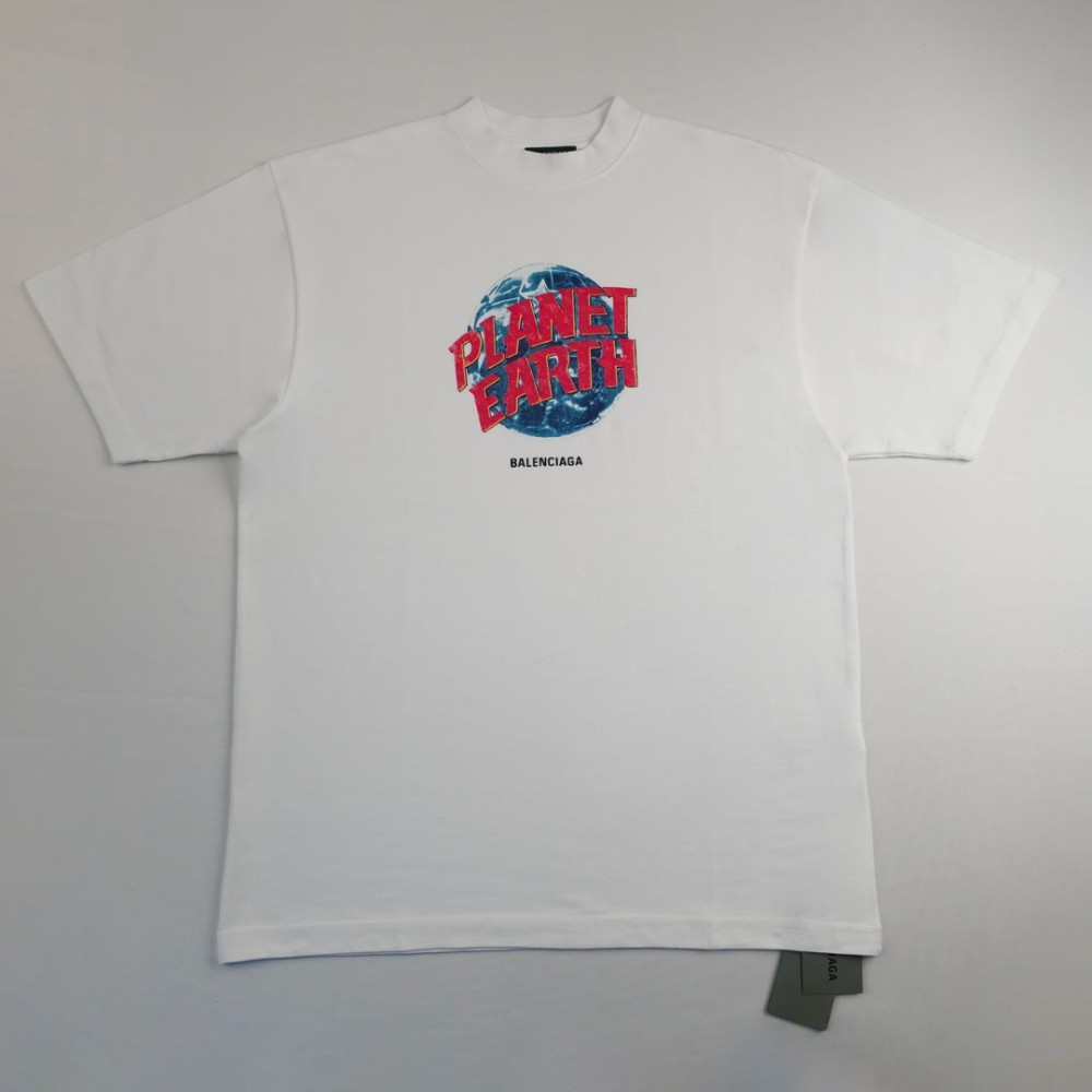 Planet Earth White Oversize T-Shirt