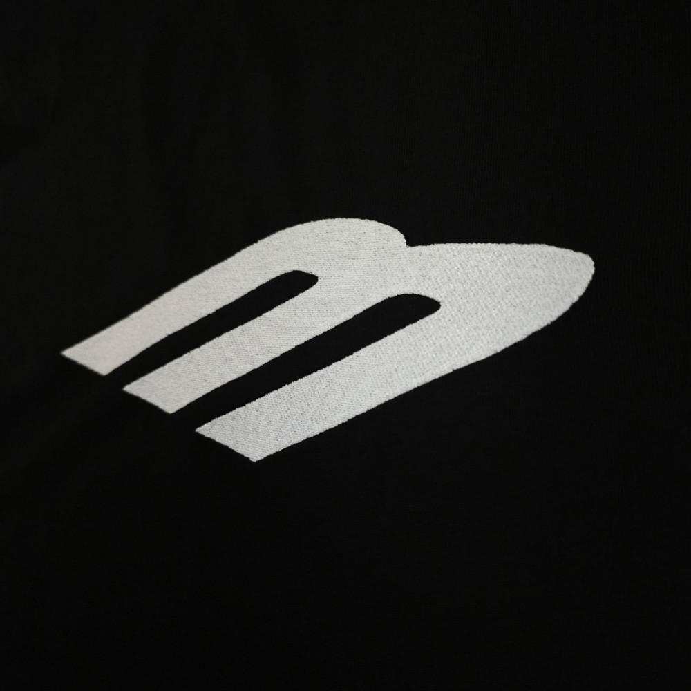 Logo Print Oversize Black