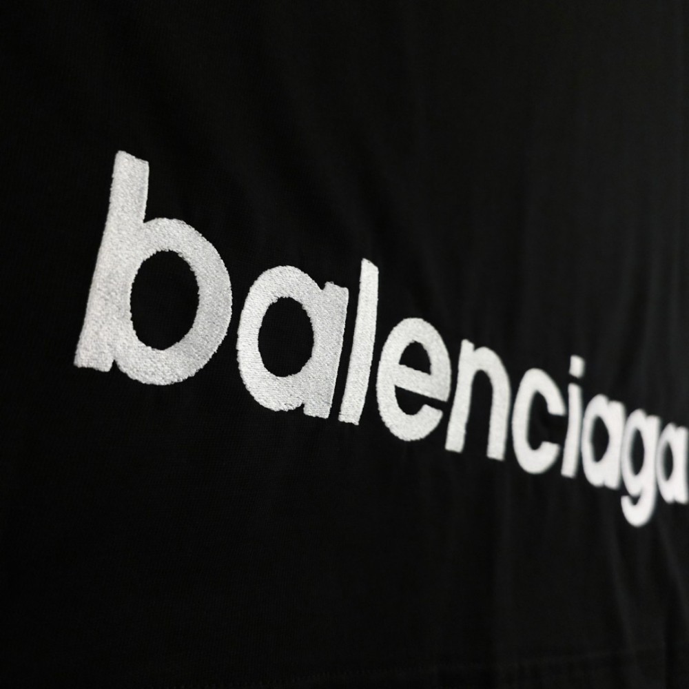Logo Print Oversize Black